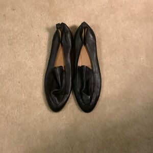 Black loafers